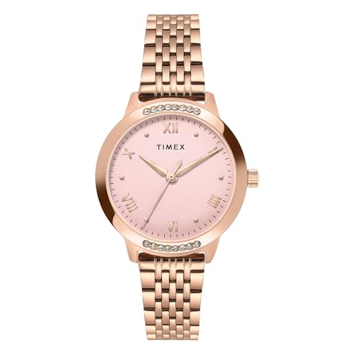 TIMEX Analog Watch for Women with Round Dial & Water Resistant Wo...