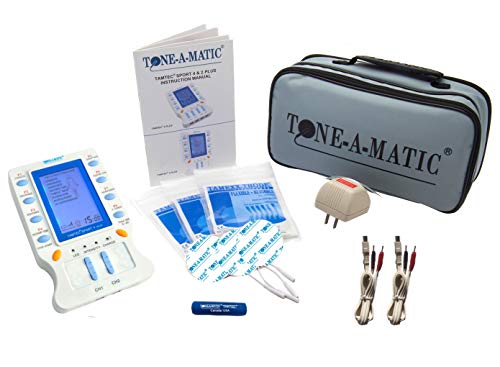 Electric Muscle Stimulator EMS and TENS Unit - 8 Programs, 12 Adhesive Electrodes TAMTEC Sport 2 Plus with TENS, EMS, ARP - Thumbnail 2
