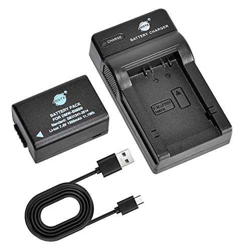 DSTE DMW-BMB9 DMW-BMB9E Batterie d'appareil photo et chargeur USB compatible avec Panasonic Lumix DMC-FZ40 DMC-FZ45 DMC-FZ60 DMC-FZ62 DMC-FZ70 DMC-FZ72 DMC-FZ100