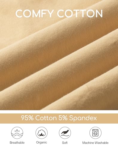 Image of coskefy Womens Underwear Cotton Hipster Panties Low Rise Breathable Ladies Bikini Undies 6 Packs