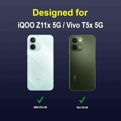 Image of Zapcase Back Case Cover for iQOO Z11x 5G | Compatible for iQOO Z11x 5G Back Cover | Liquid Silicon Magic Case with Camera Protection | Sapphire