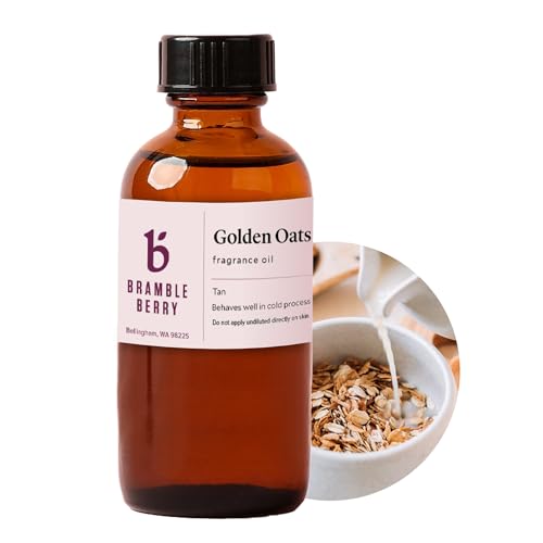 Image of Bramble Berry Golden Oats Fragrance Oil 2 oz | Warm Cereal and Honey Scent for Soap Making, Candles, Lotion, Bath Bombs & Perfume | Skin Safe, Vegan, Paraben & Phthalate Free, DIY Craft Essential