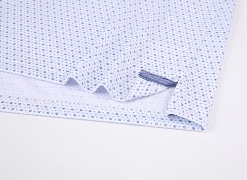 Alex Vando Mens Golf Shirt Moisture Wicking Classic Print Golf Shirts for Men