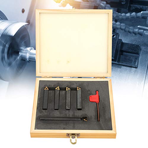 Set de herramientas de torneado indexables de carburo 10mm miniatura 4