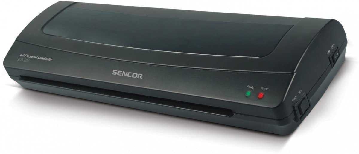 Senso SLA 201 - Plastificadora personal A4, para plastificar documentos y fotos hasta formato A4, para láminas de 150 a 250 micras