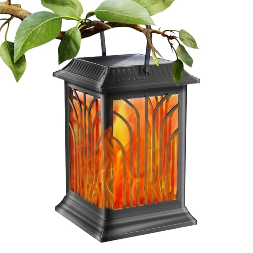 Lanterne solaire à flamme pour patio et camping | Créez une ambiance chaleureuse en soirée