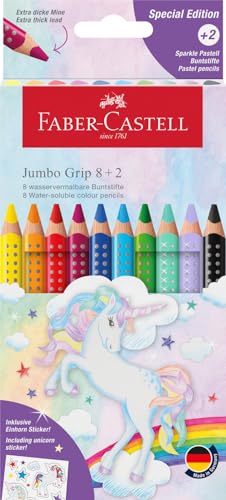 Faber-Castell - Buntstifte Set Jumbo Einhorn 10-teilig im Kartonetui