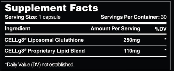 Leviathan Nutrition Liposomal Glutathione Capsules, 30 Count, Maximal Absorption, Immune Health, Antioxidant Support