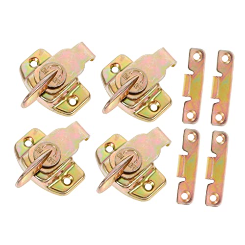 HOMSFOU 4 accesorios de hebilla de cajón para mesa de comedor, accesorios de escritorio, accesorios de mesa, conector de mesa, conectores de hebilla de mesa, accesorios de hierro