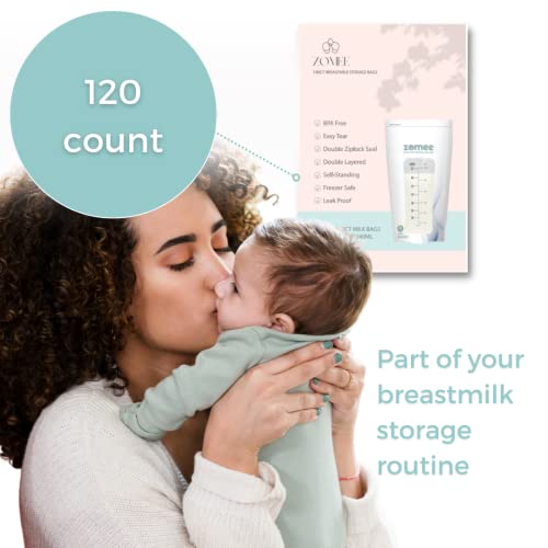 Zomee 8oz Leakproof Breast Milk Bags