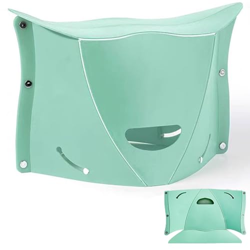 koofull Taburete plegable portátil para exteriores, grosor de 0.5 pulgadas, se abre rápidamente para camping, senderismo, picnic, pesca, metro, taburete de viaje plegable, reposapiés para viajes en