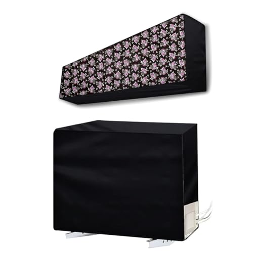 Image of Split AC Cover for 1.5 Ton Indoor & Outdoor Unit | Waterproof & Dustproof Protection | UV Resistant | Durable PVC Material | Weatherproof Outdoor Cover | Easy Installation