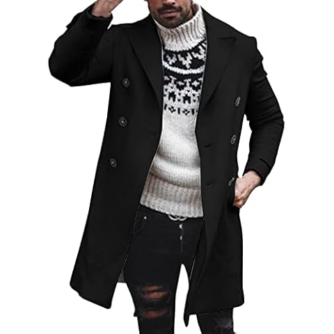 Manteau Homme Trench Coat Hiver Cover