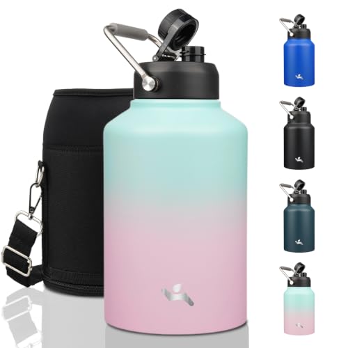 Image of Konokyo 128 oz Insulated Stainless Steel Water Bottle Jug with Handle