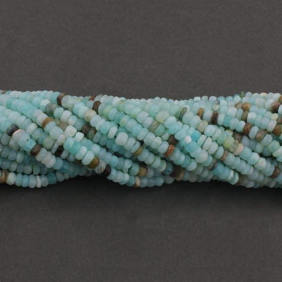 Perles rondelles opale du Pérou LKBEADS pour création bijoux 5mm