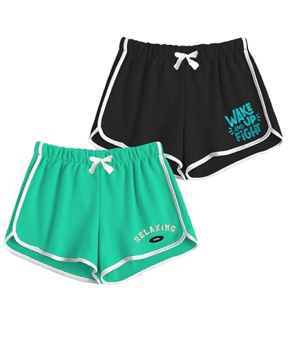 Image of SHODOX 100% Cotton Women Casual Shorts - Printed Short for Gym, Yoga, Cycling, Dance, Summer - Regular Fit (Pack of 2)