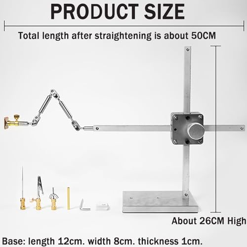Système de gréement d'armature pour animation Stop Motion – Bras de 25 cm pour marionnette légère et support de prise de vue macro, supporte jusqu'à 100 g de charge utile