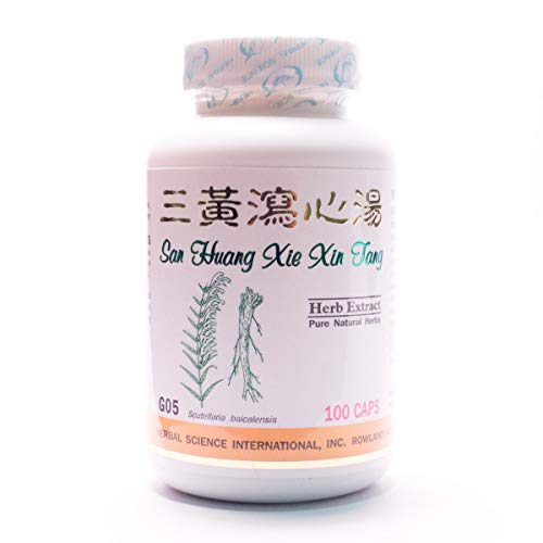 3 Huang Purgative Formula Dietary Supplement 500mg 100 Capsules (San Huang Xie Xin Tang) 100% Natural Herbs