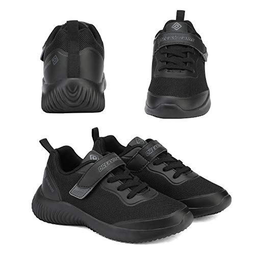 Dream Pairs Boys Girls Shoes Kids Tennis Ez-Ons Breezerunners Running Athletic Walking Sneakers,Size 2 Little Kid,All/Black,Contact-K thumb #4
