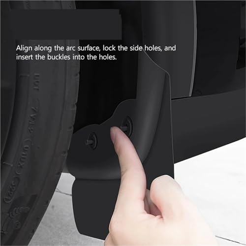 Mud Flaps pour Tesla Modèle Y 2020-2024 : Garde-Boue TPE Robustes pour Roues - 4