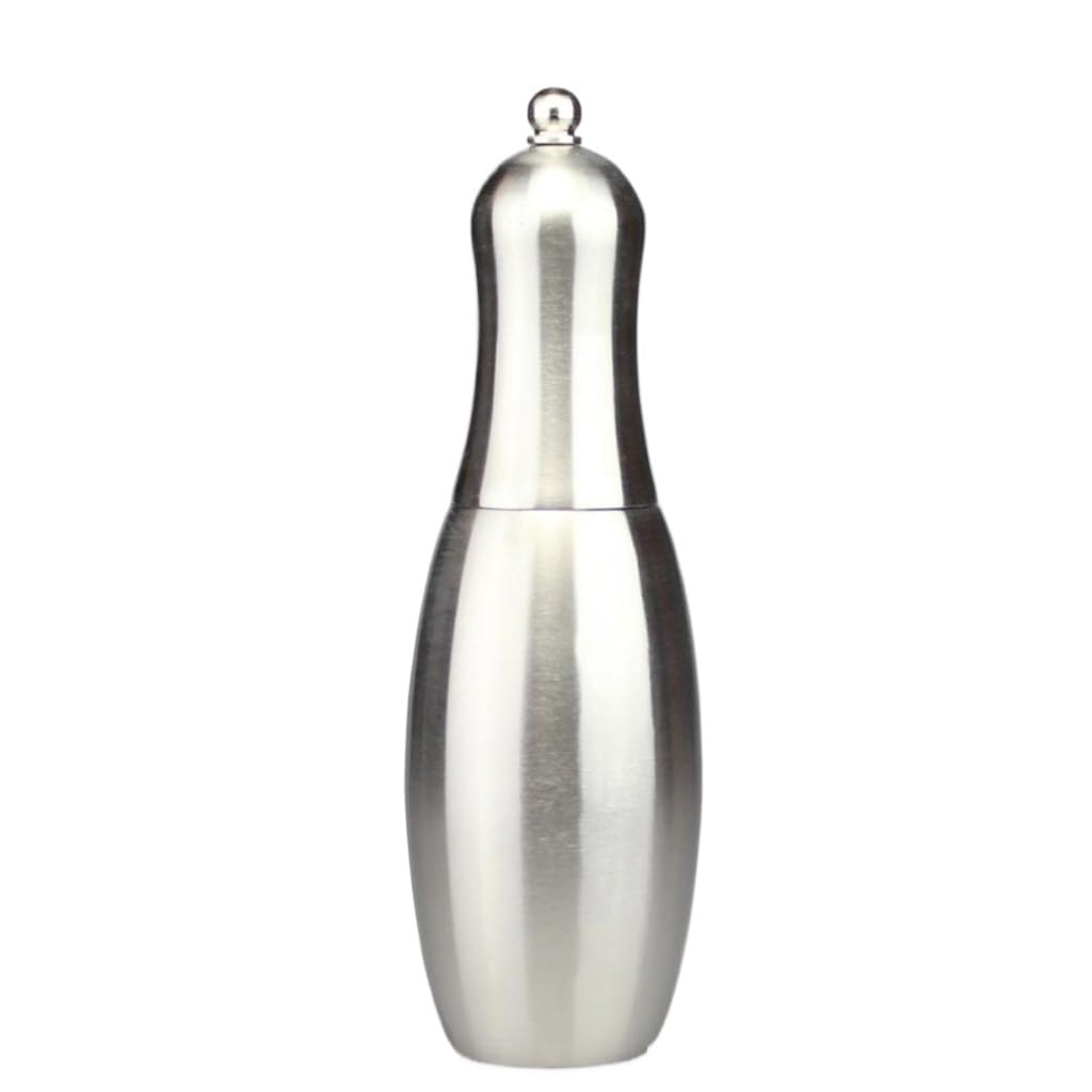 Moulin à poivre entraîné à la main meuleuse de sel inox 8 inch