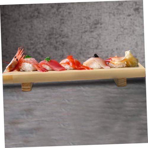 BESPORTBLE Bandejas de Sushi de Madera Set 2 Piezas miniatura 4