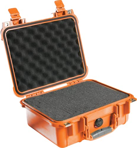 One-Day Sale: Up to 80% Off PELI 1400 Shockproof Hard Camera Case, IP67 Watertight and Dustproof, 19L Capacity, Made in Germany, with Customisable Foam Inlay, Orange