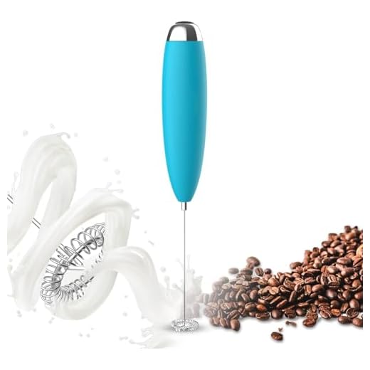 Milk Frother, Coffee Frother, Whisk, Upgraded Motor Electric Whisk Durable Low Noise Mini Drink Mixer Portable Foam Maker For Cold Milk Bulletproof Coffee Latte, Blue