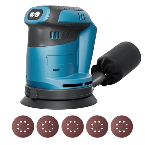 Akku Exzenterschleifer kompatibel mit makita18V Akku (Akku...