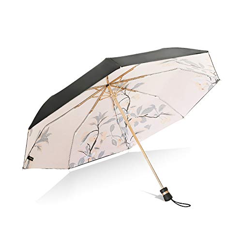 LZ Sombrilla de aleación de Aluminio de Doble Capa, Lluvia y Lluvia, 99.8% bloqueando los Rayos Ultravioleta sin temor a Quemaduras solares.