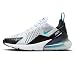 Produktbild NIKE Air Max 270 Damen-Sneaker, modische Schuhe, AH6789 (Weiß/Schwarz/Metallic-Silber/Dusty Cactus 115), Weiß / Schwarz / Metallic / Silber Dusty Cactus, 38 EU
