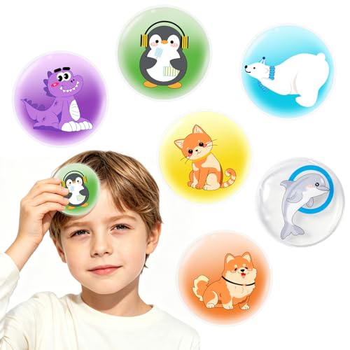 6 Stück Kühlpads Kinder mit Flexiblem Gel Wiederverwendbare Kühlakku Kinder Kühlpacks Kühlbeutel Kühlakku Gel Kalt Warm Kompresse Kühlkissen für Fieber Insektenstiche Schmerzlindernd