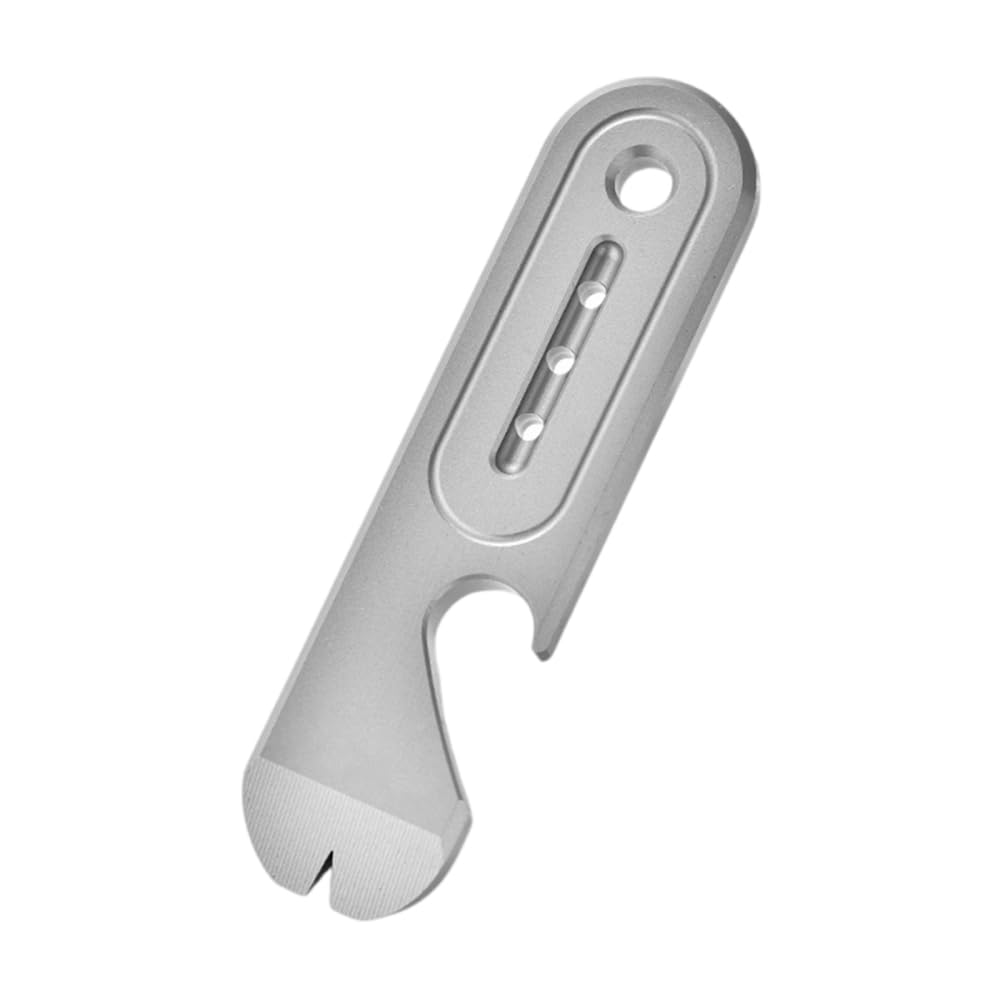 Bdkmms Sandblasting Titanium Edc Pry Bar, Keychain Prybar Multitool With Bottle Opener Portable Pocket Crow Bar Tool For Everyday Carry