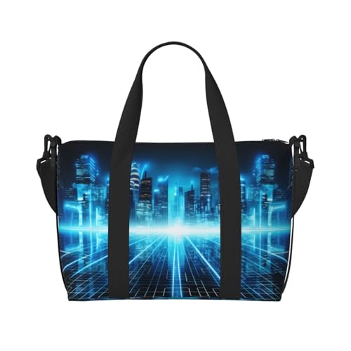 Phayah Fortress Of Light Bolsa de viagem bolsa de mão bolsa de mão dobrável unissex para viagem aérea, itens pessoais, preta, tamanho único
