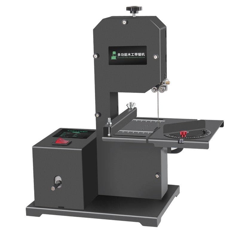 HaiZethonic Máquina De Sierra De Cinta De Mesa,Capacidad De Corte De 70 Mm, Garganta De 90 Mm,Corta Madera/Acrílico/Espuma, Mesa Inclinable (0-45°)