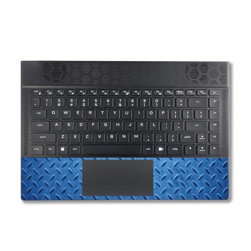 Image of MightySkins Skin Compatible with Alienware X14 R2 (2023) Full Wrap Kit - Blue Gridiron | Protective, Durable, and Unique Vinyl Decal wrap Cover | Easy to Apply & Change Styles | Made in The USA