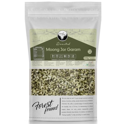 Image of Forest Found Roasted Moong Jor Garam | Vacuum Roasted Green Mung Snack | Roasted & Not Fried | Rich in Protein & Fiber | 100% Natural Gujarat Moong Snack