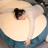 TiNGiLL Storage Giant Bean Bag Chair Cover Large Size Unstuffed Animal Cat Plush Toy Cover for Holiday Birthday Gifts (Smile style, 150cm/59inch)