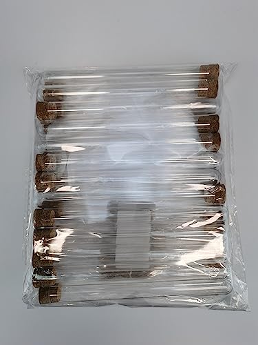 Provette Plastica con Tappo Sughero 30pcs Provette...