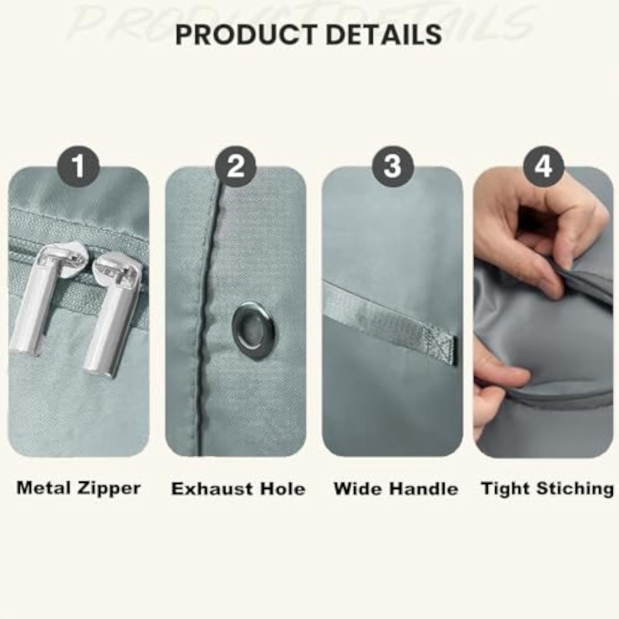 Bedding & Blanket Self Compression Storage Organizer Bag
