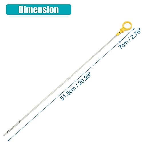 Engine Oil Dipstick Fit for Ford Explorer Edge Taurus Lincoln 3.5L 3.7L Engine, FANLIDE Engine Oil Level Indicator Replacement DG1Z-6750-AB 921052 921-052