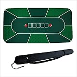 WWWFZS Spieltisch aus FilzPokertisch Playing Cards Blackjack Matte In,Tischunterlage FüR Echtes Casino-Feeling Pokermatte Pokertischaufsätze(Color:B)