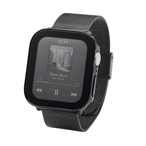 �G���R�� Apple Watch �ی�P�[�X 40mm [Apple Watch SE3/SE2/SE �Ή�] �t���J�o�[�P�[�X �����K���X 10H �w��h�~ ��U�h�~ �|���J�[�{�l�[�g�f�� IPX7�̖h�����\ �u���b�N AW-25EFCGEBK
