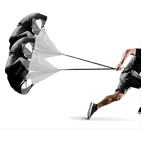 Fortitude Sports Running Parachute For Speed Sprint Resistance Training | 54 Inch Running Resistance Trainer Speed Chute For Sprinting, Rugby, Football Training, Fitness Cover