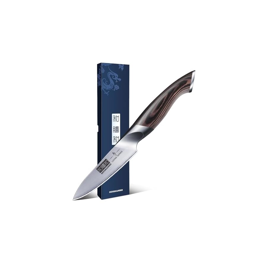 375-inch-Paring-Knife-Japanese-AUS-10-High-Carbon-Stainless-Steel-Small-Kitchen-Knife-Ultra-Sharp-Fruit-Knife-with-Ergonomic-Pakkawood-Handle Japanese AUS-10 High Carbon Stainless Steel Small Kitchen Knife