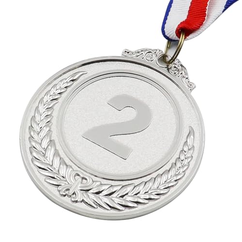 Sarini 9 Pcs Metal Gold Silver Bronze Award Medals with Ribbon,Winner Medals for Events,Office Games and Sports Day- 1st 2nd 3rd Place Each 3PCS,Diam. 6.5cm/2.56Inch - Image 3
