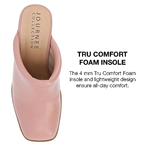 Journee Womens Tru Comfort Foam Izara Slip On Platform Mule Pumps4