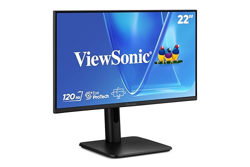 Image of ViewSonic VG2242 22 Inch 1080p Monitor, VA Display with 120Hz for Smooth Home and Office Productivity, Advanced Ergonomics, HDMI, DisplayPort, VGA, and USB Inputs