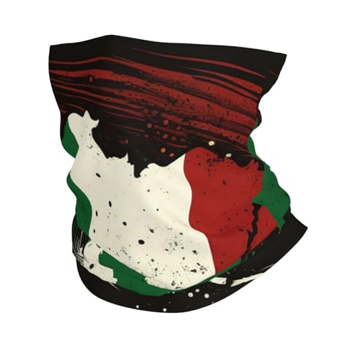 Mascarilla de Cuello Vintage Italiana Negra con Mapa de Italia, Pañuelo Facial para Mujeres y Hombres, Balaclava para Motocicleta, Ciclismo, Esquí y Fiesta miniatura 1
