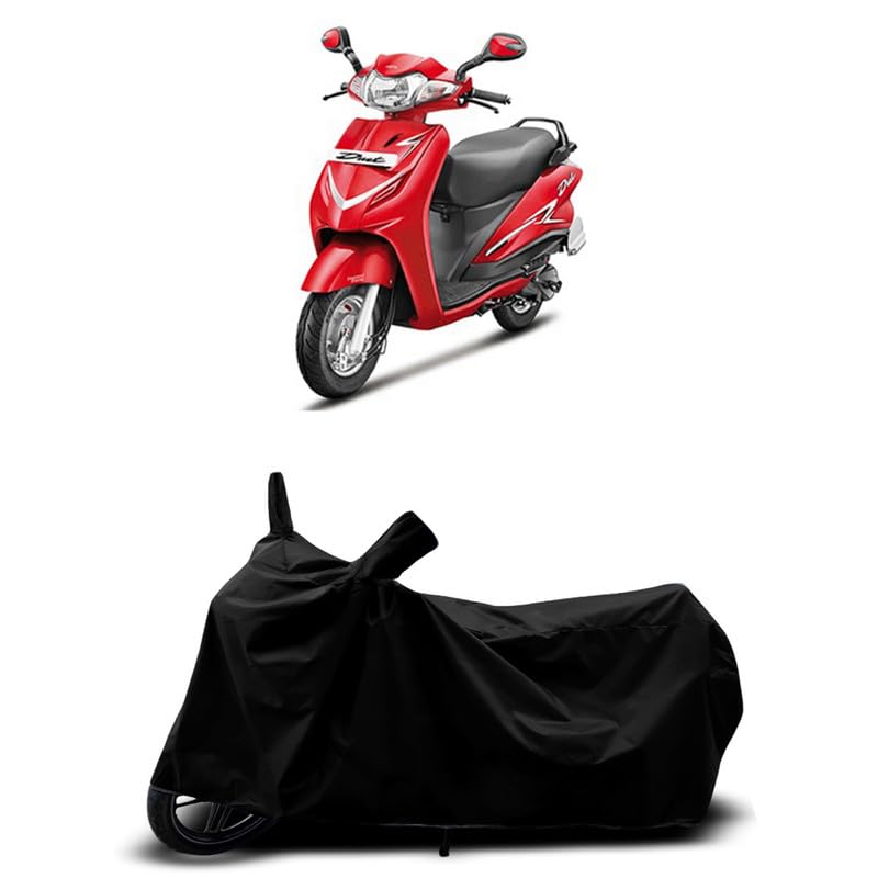 Image of DUFFEL-All Two Wheeler Bike /Scooty Body Cover Used for Hero Duet LX 110CC Heat Protectio /Water Resistance /UV-Rays /Birds Dropping /Scratchproof /Dust Proof /Waterproof All Variants [Black]